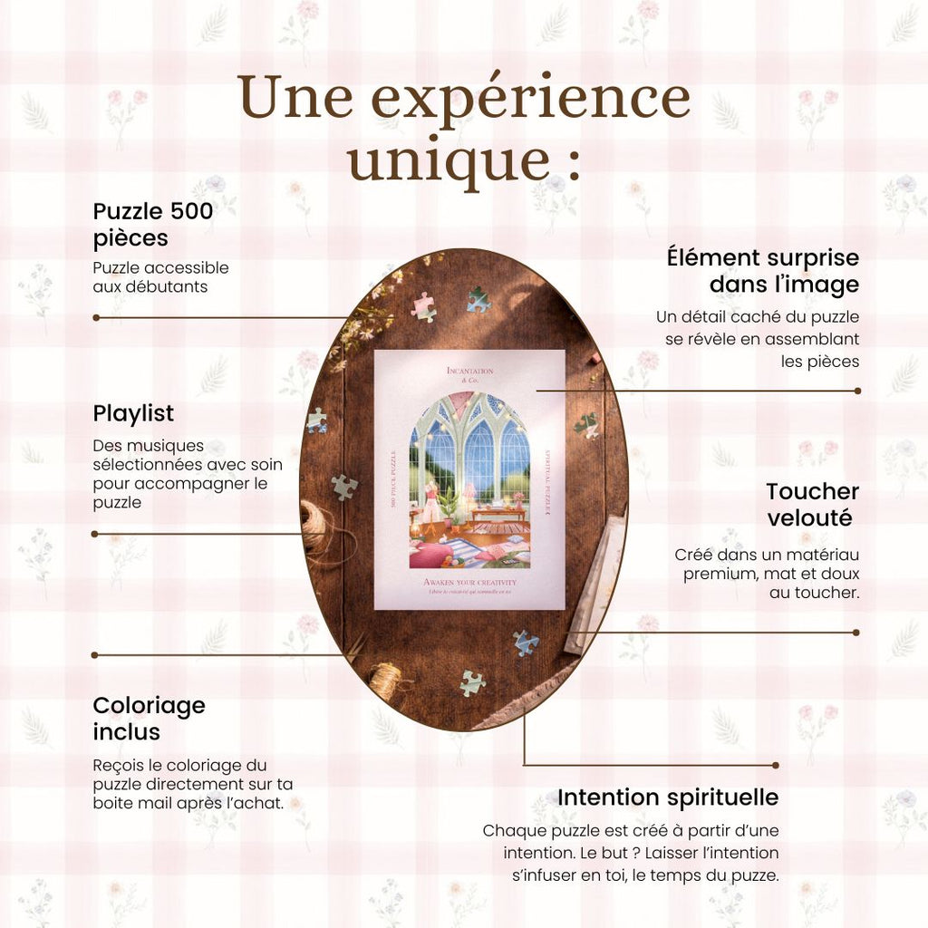 Puzzle rituel 500 pièces・Awaken your creativity