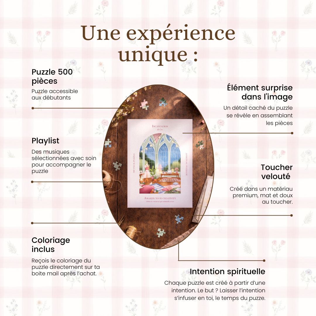 Puzzle rituel 500 pièces・Awaken your creativity