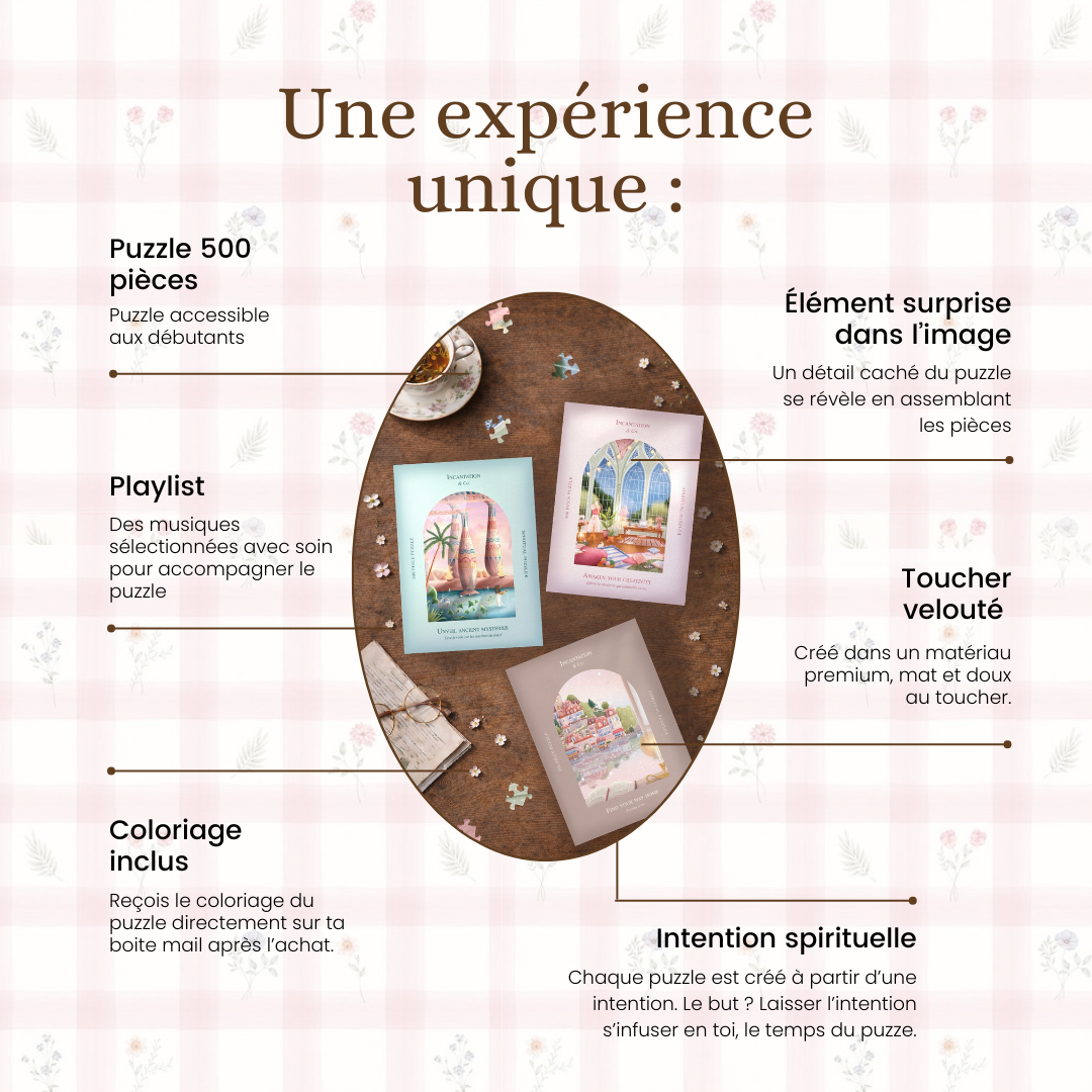Puzzle 500 pièces • Ton rituel bien-être complet