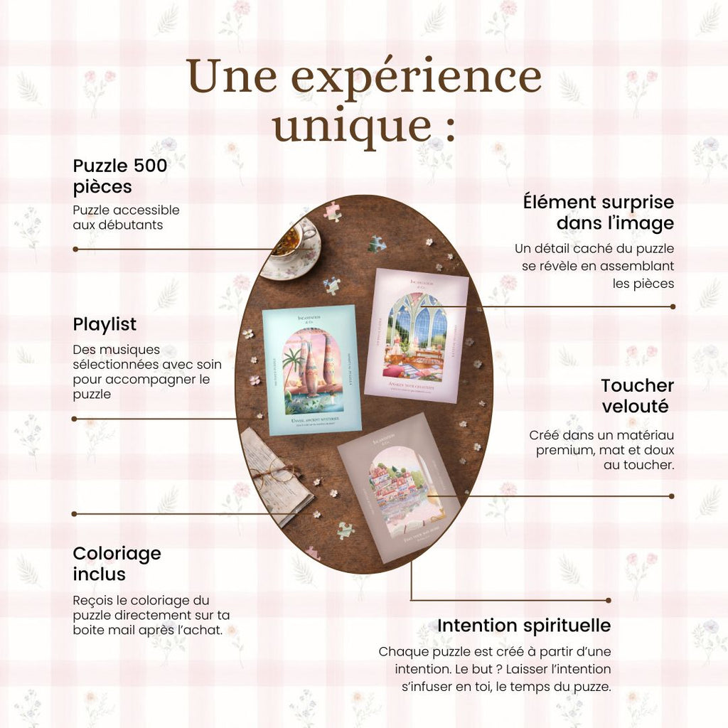Lot 3 puzzles rituels 500 pièces