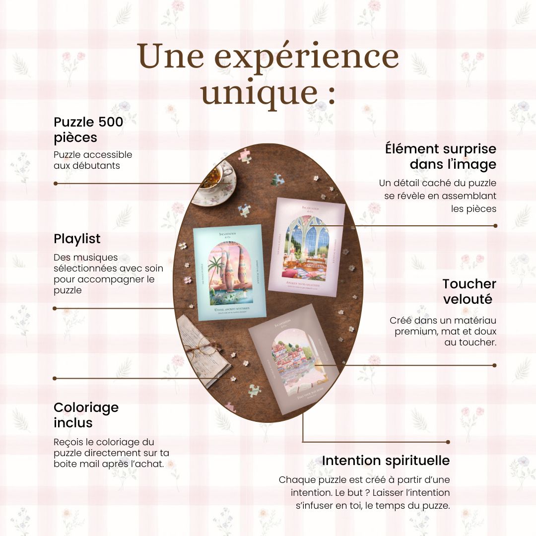 Lot 3 puzzles rituels 500 pièces