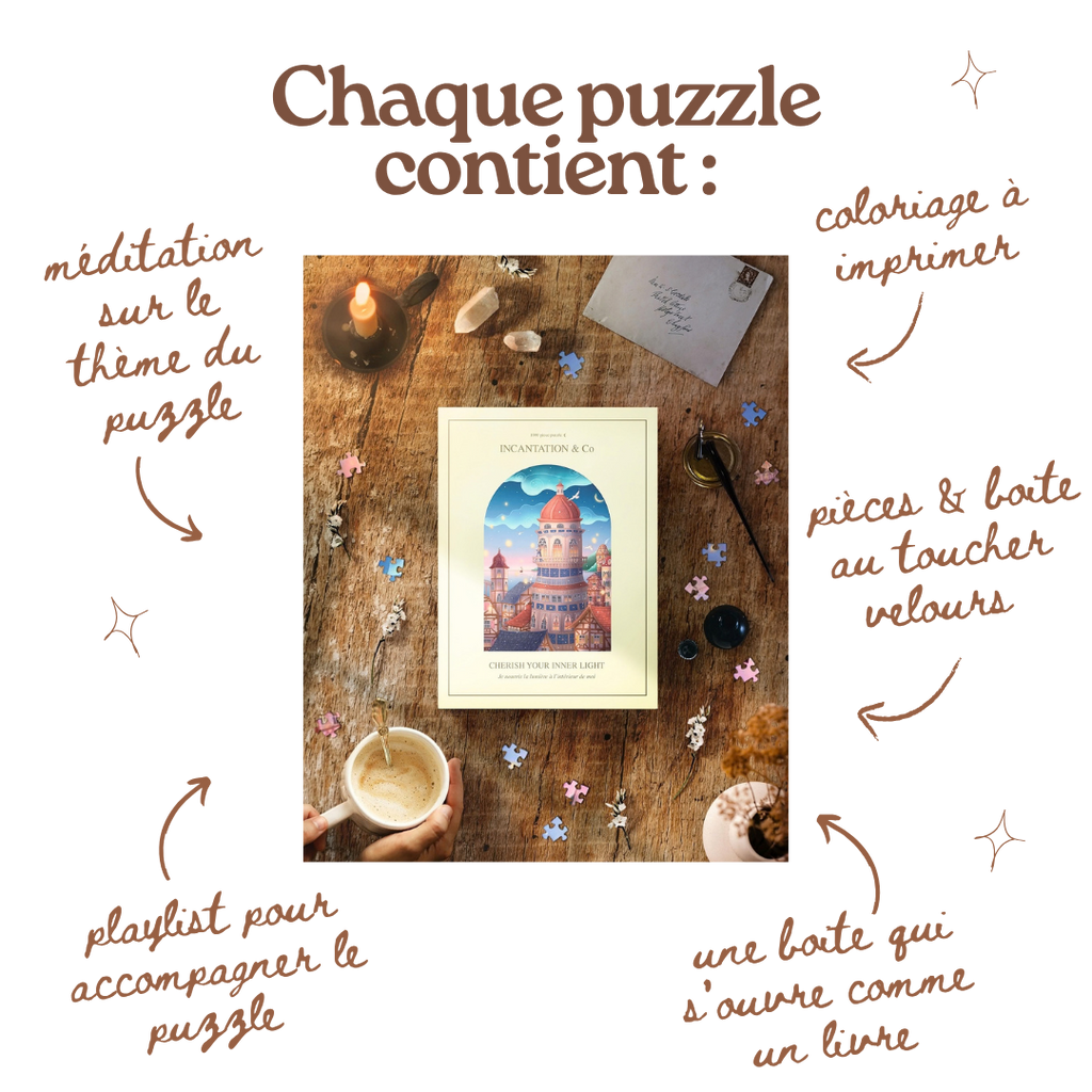 Deluxe 1000-piece puzzle box set ・Cherish your inner light
