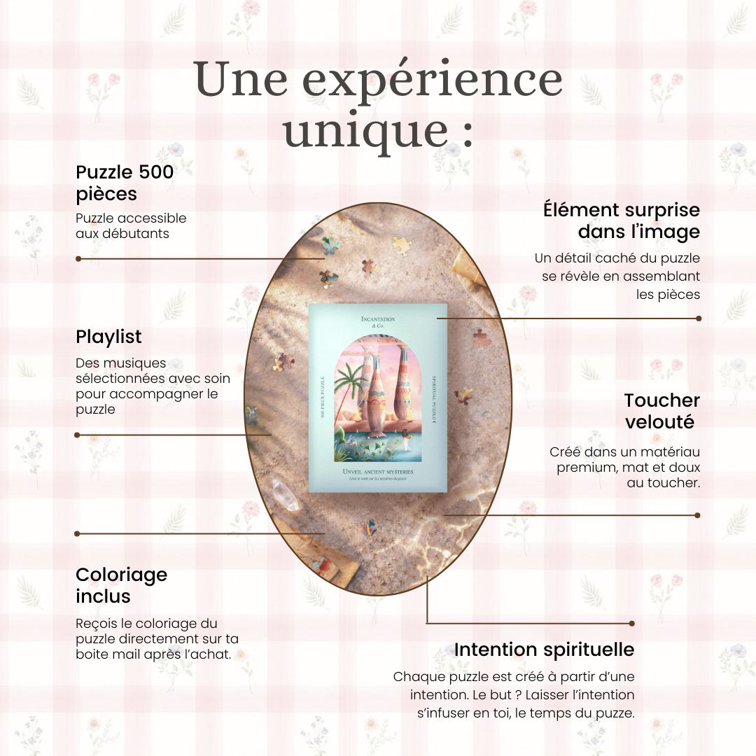 Puzzle rituel 500 pièces・Unveil ancient mysteries