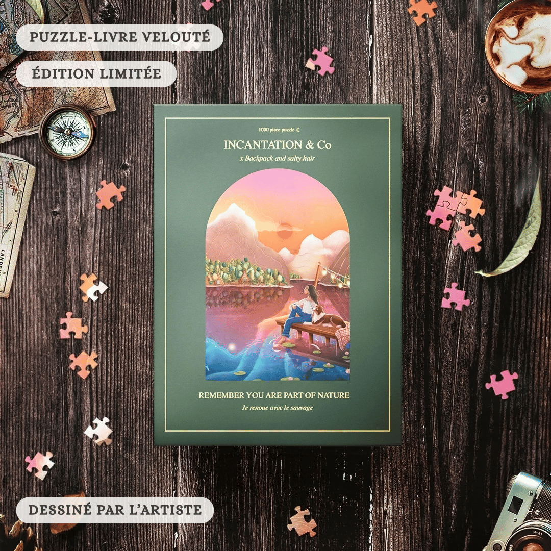 Deluxe 1000-piece puzzle box set・Remember you are part of nature