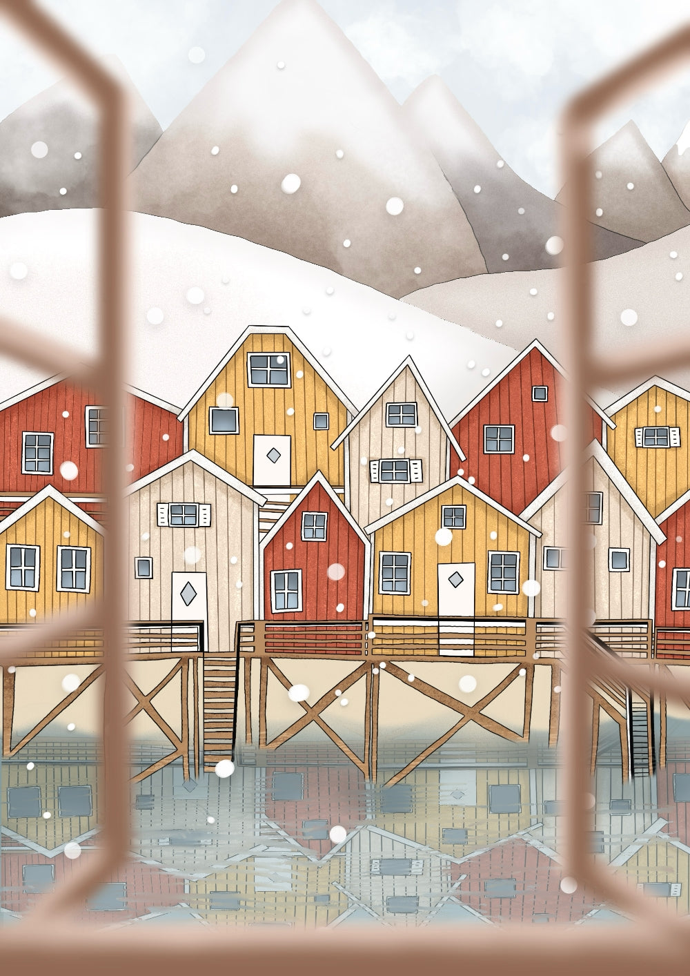 Tirage illustration Invite the hygge in