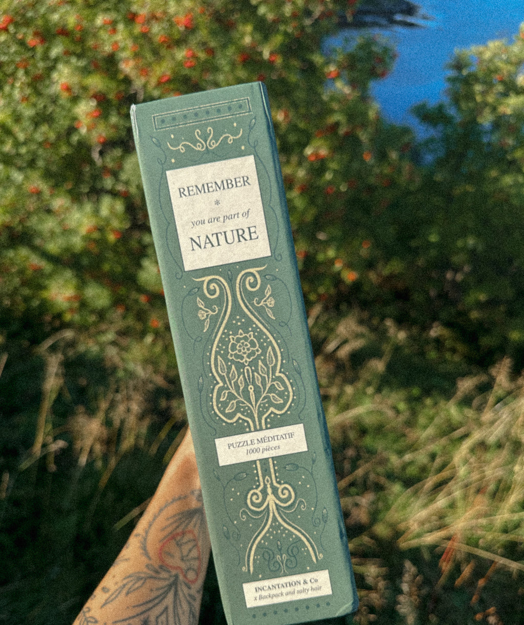 Deluxe 1000-piece puzzle box set・Remember you are part of nature
