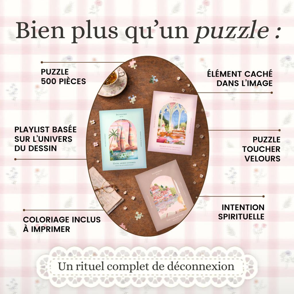 Puzzle-rituel 500 pièces • Ta pause bien-être