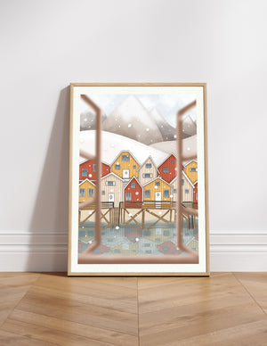 Illustrative print Invite the hygge in