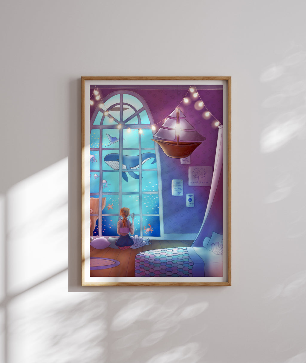 Illustration print Let your spirit wander