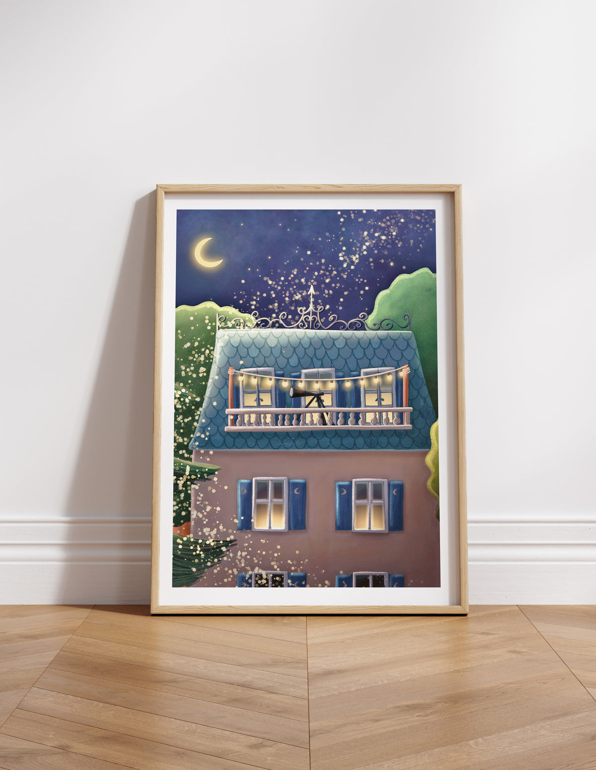 Tirage illustration Look at the stars